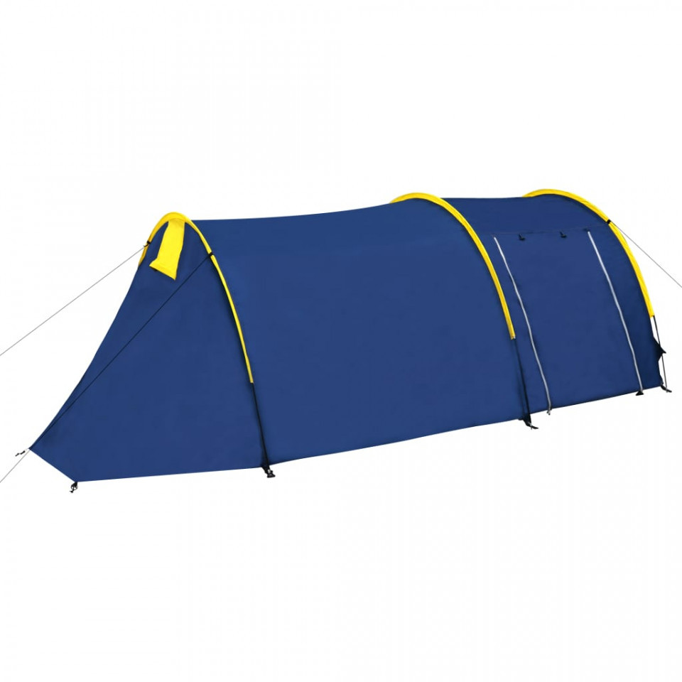 Cort camping 4 persoane, Bleumarin/Albastru deschis (IN