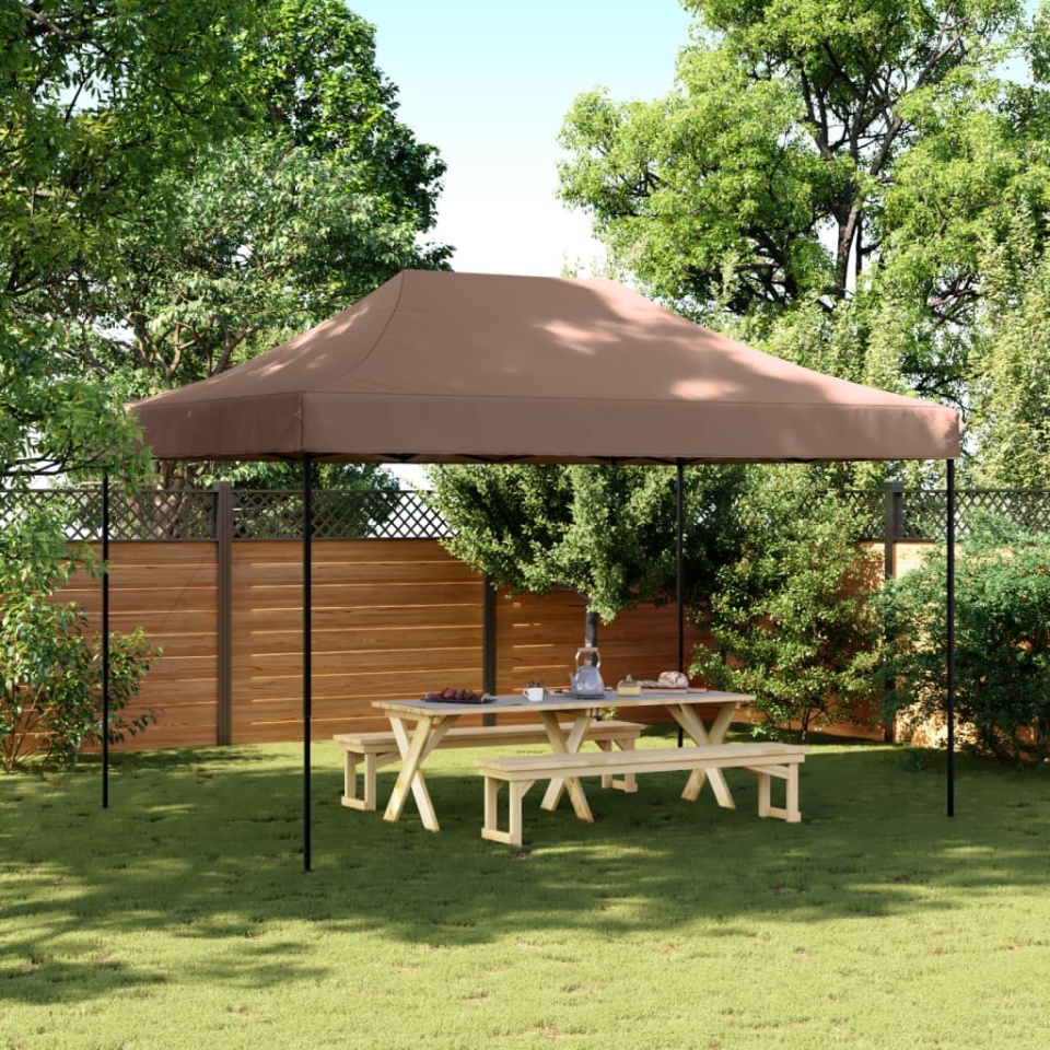 Cort de petrecere pliabil Pop-Up, 410x279x315 cm, maro