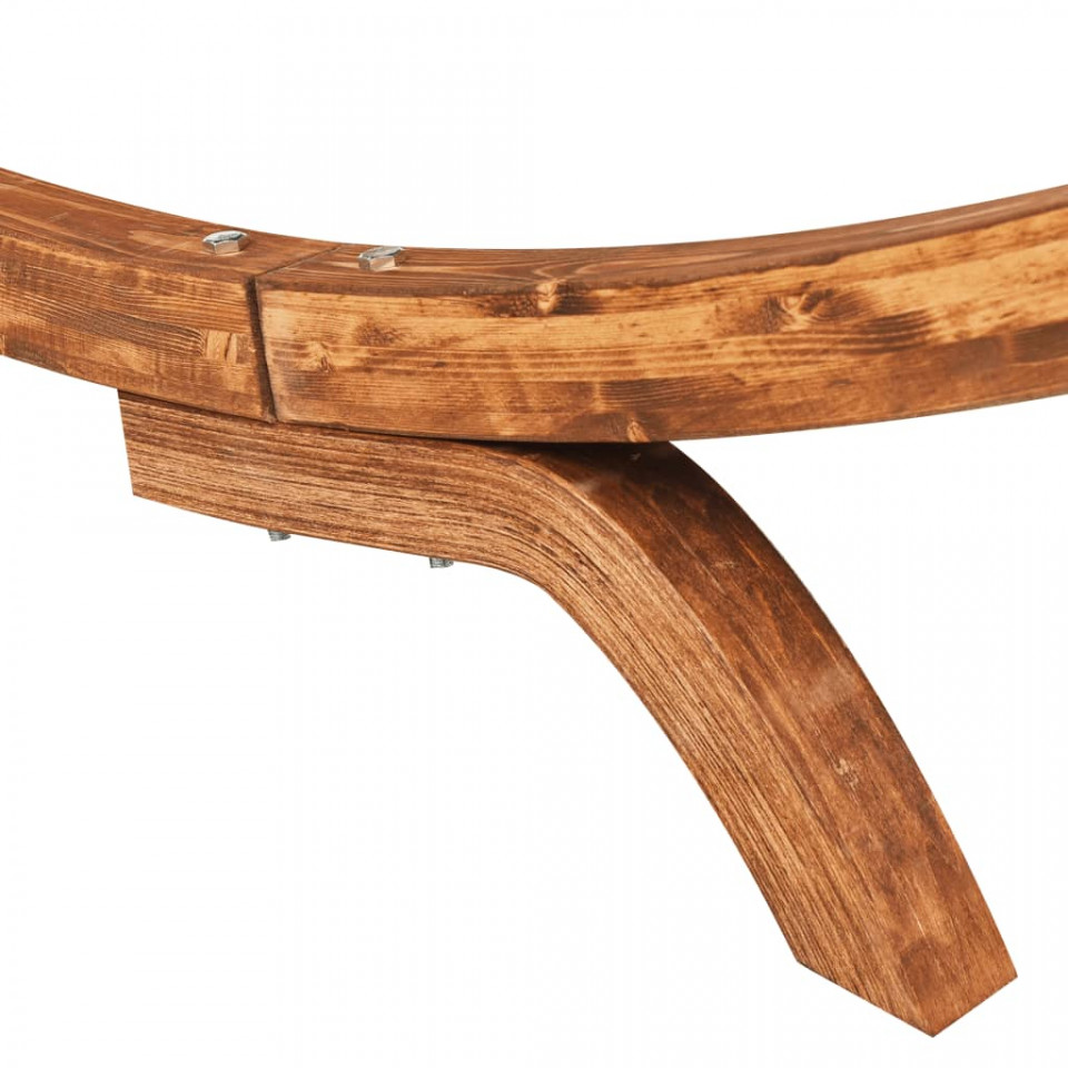 Hamac, antracit,165x188,5x46 cm, lemn masiv curbat