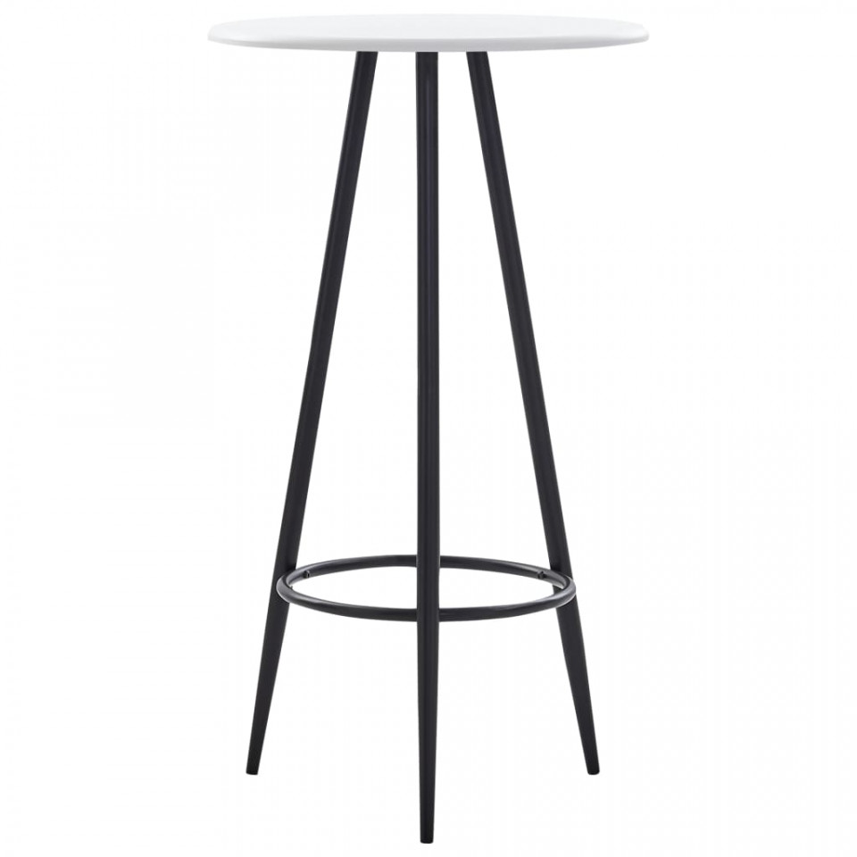Masă de bar, alb, 60 x 107,5 cm, MDF