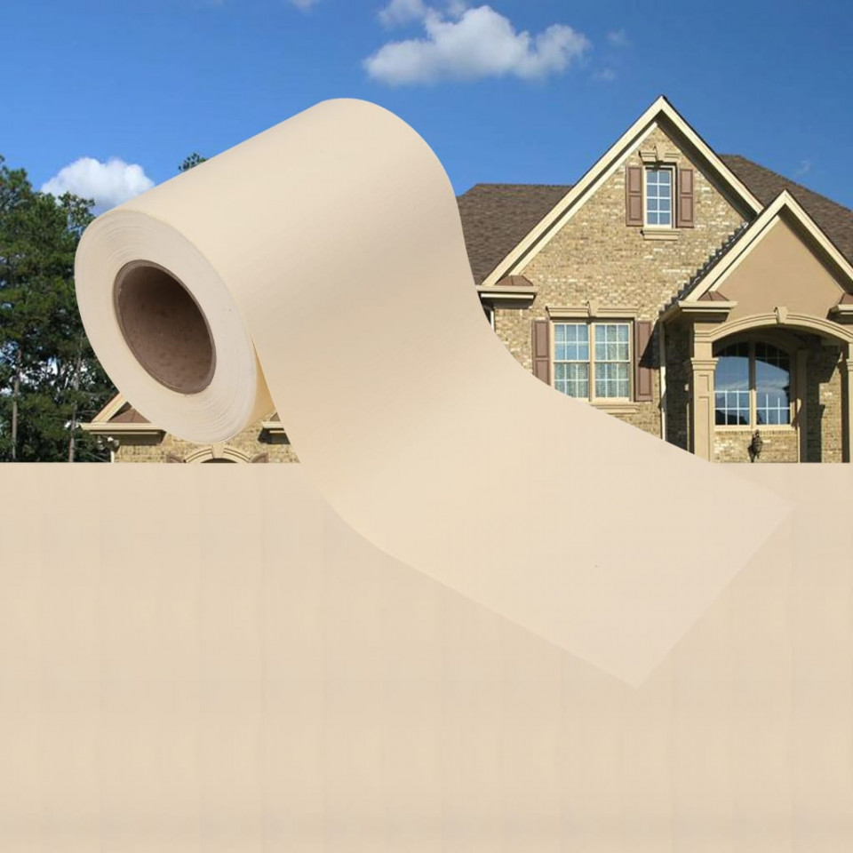 Panou de intimitate grădină, crem, 70x0,19 m, pvc