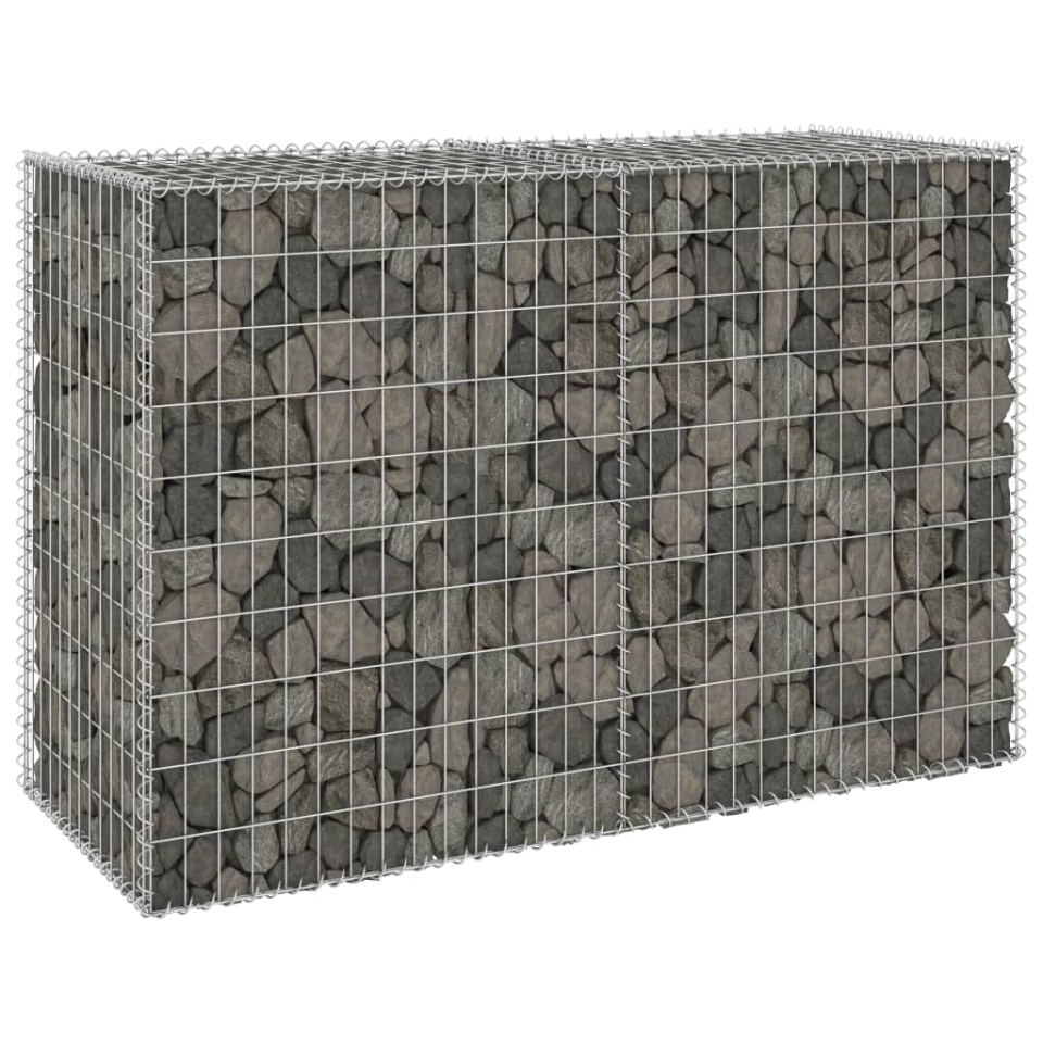 Perete gabion cu capace, 150 x 60 x 100 cm, oțel galvanizat