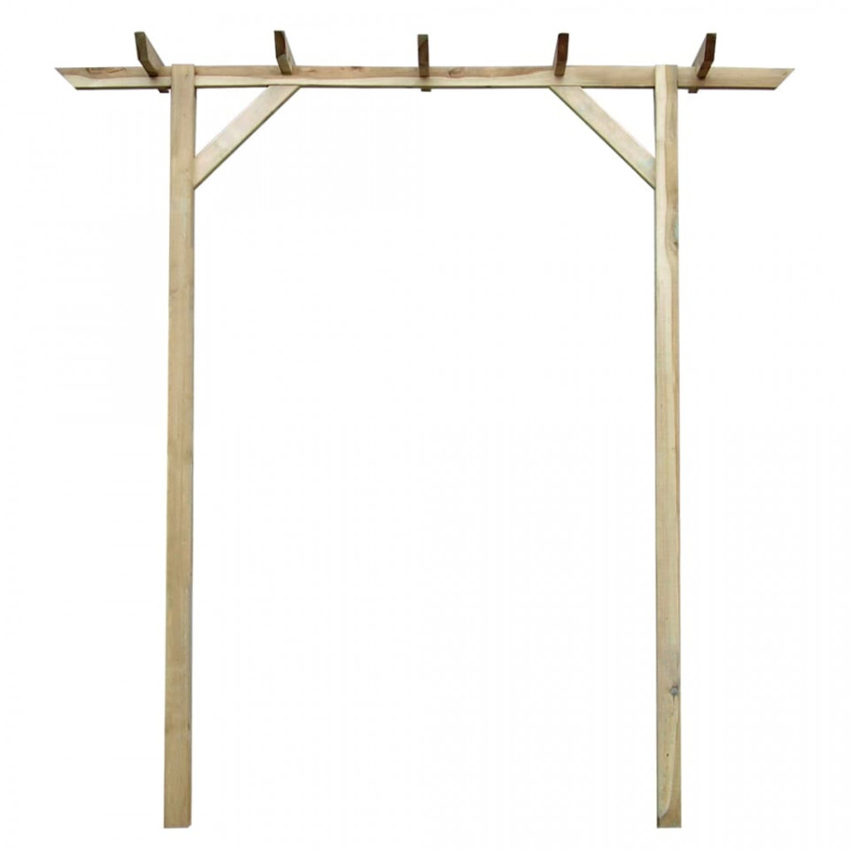Pergolă de grădină, 200 x 40 x 205 cm, lemn