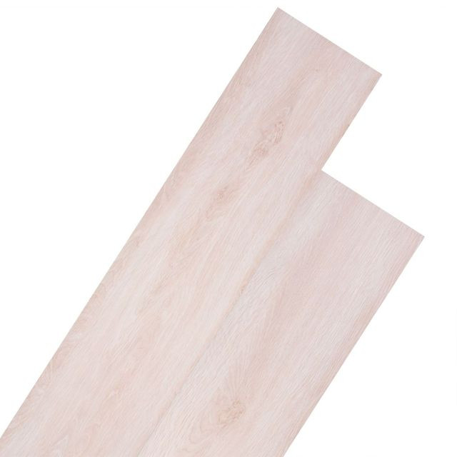 Plăci de pardoseală, stejar alb clasic, 5,26 m², 2 mm, PVC