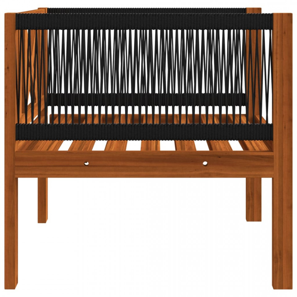 Scaun de grădină cu pernă, lemn masiv de acacia