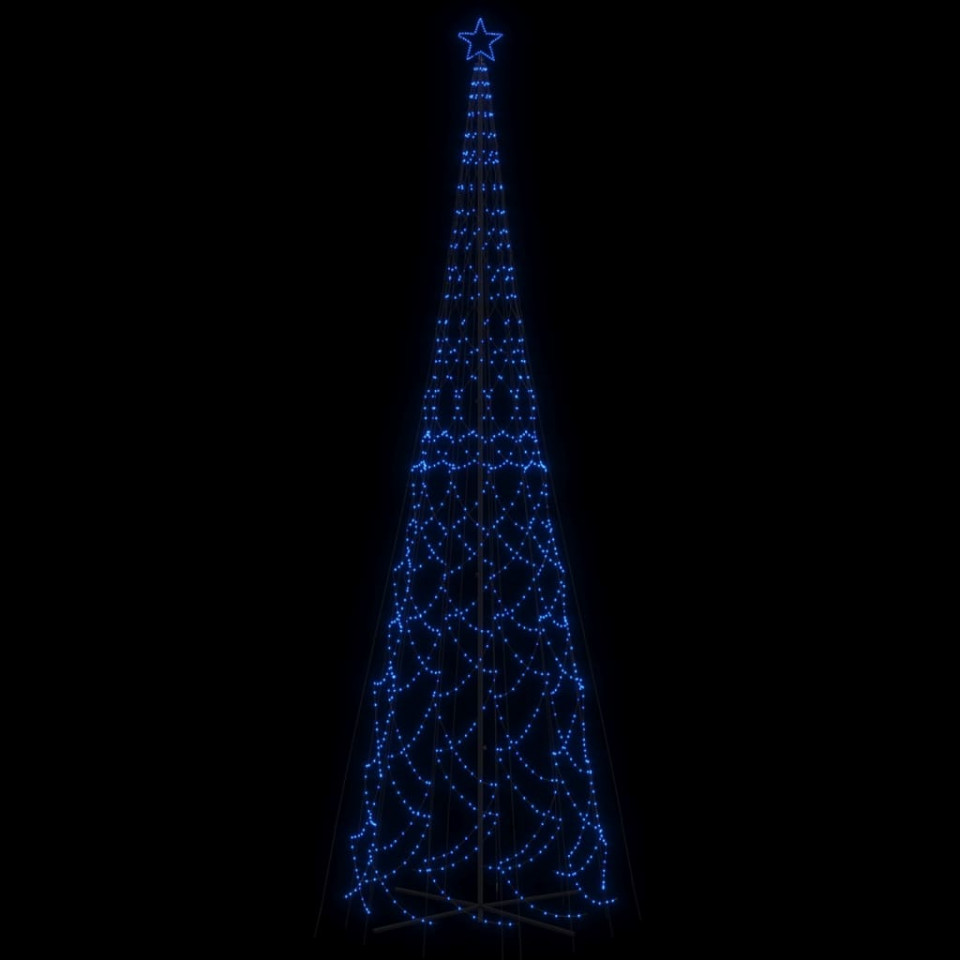 Brad de Crăciun conic, 3000 LED-uri, albastru, 230x800 cm
