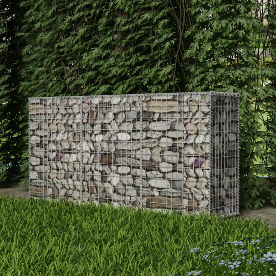 Coș gabion, 200 x 50 x 100 cm, oțel galvanizat
