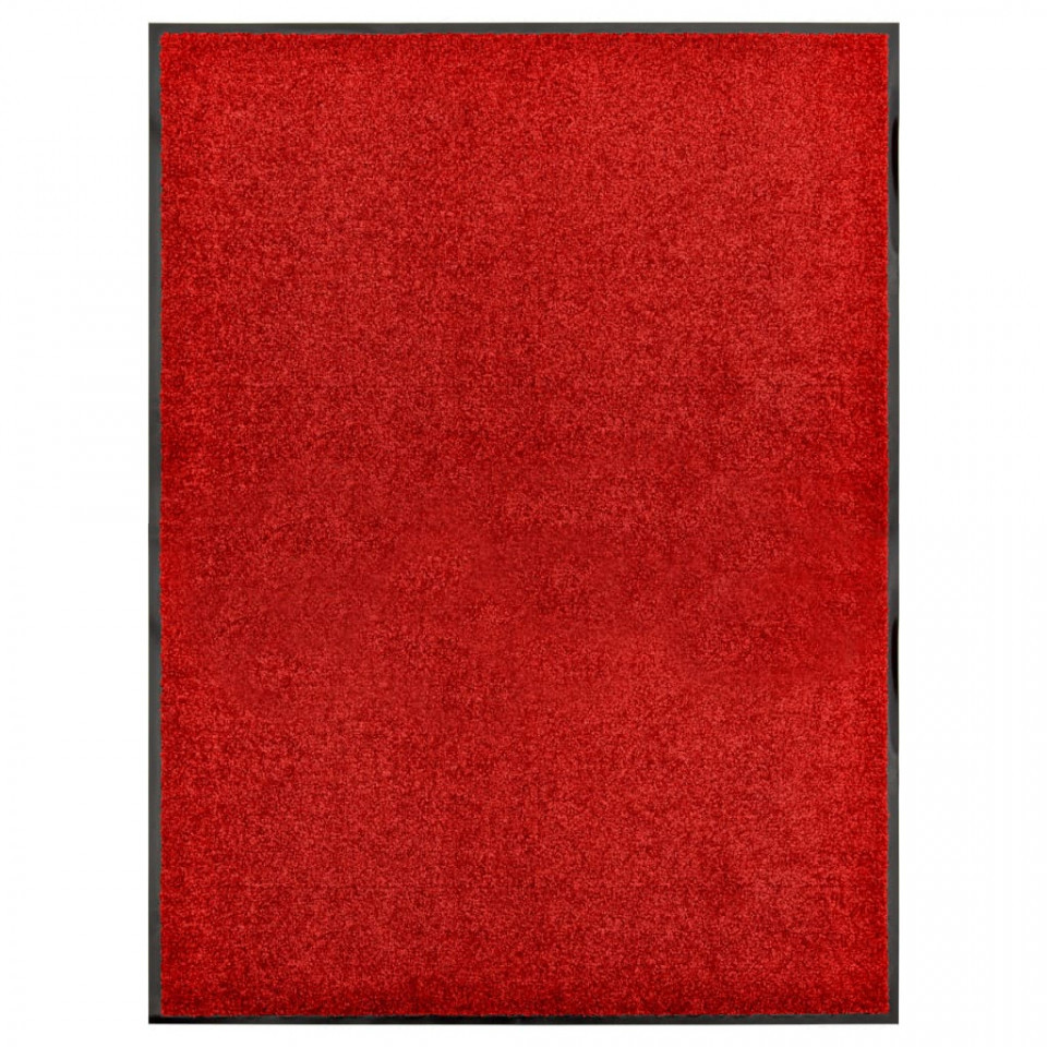 Covoraș de ușă lavabil, roșu, 90 x 120 cm 120