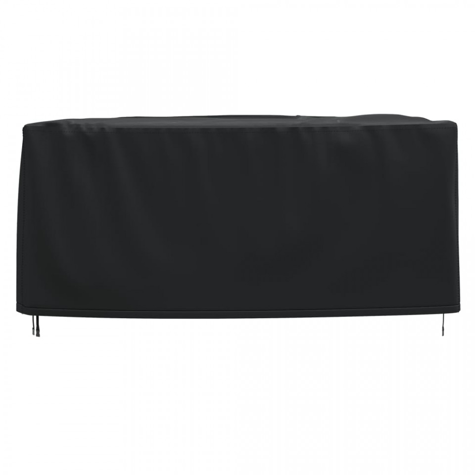 Husă mobilier de grădină negru 200x160x70 cm impermeabilă 420D