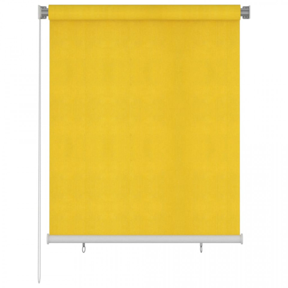 Jaluzea tip rulou de exterior, galben, 120×140 cm, HDPE 120x140 imagine noua