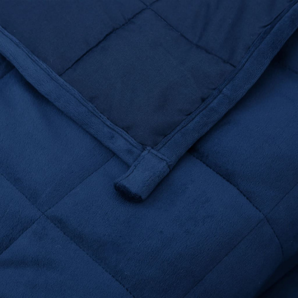 Pătură grea, albastru, 200x220 cm, 13 kg, textil