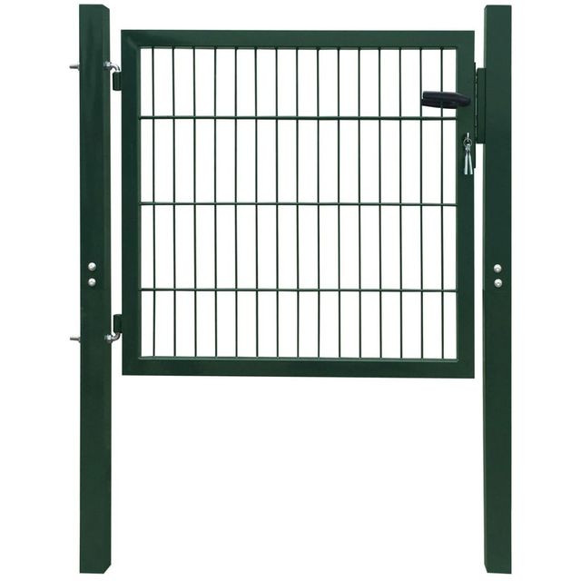 Poartă 2D pentru gard (simplă) 106 x 130 cm, verde 106