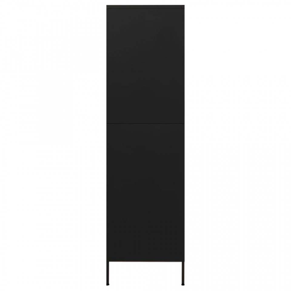 Șifonier, negru, 90x50x180 cm oțel