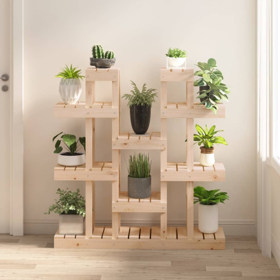 Suport pentru plante, 104,5x25x109,5 cm, lemn masiv de pin