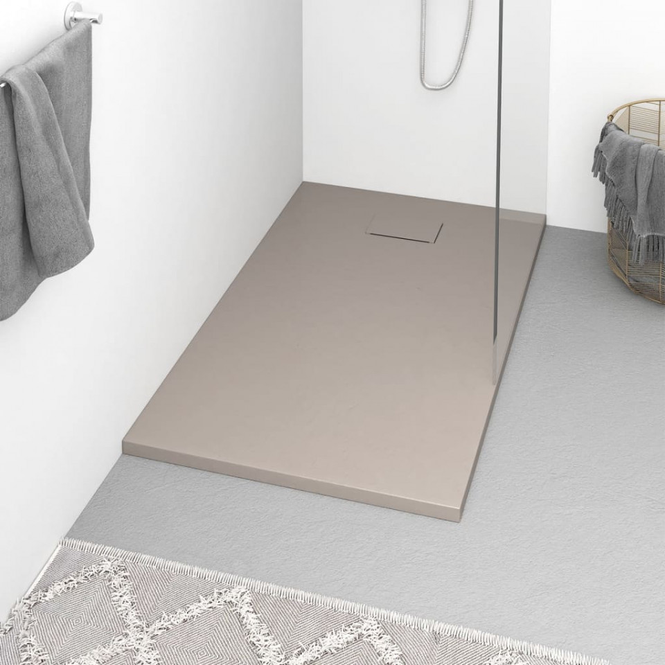 Cădiță de duș, maro, 120×70 cm, SMC Casa Practica