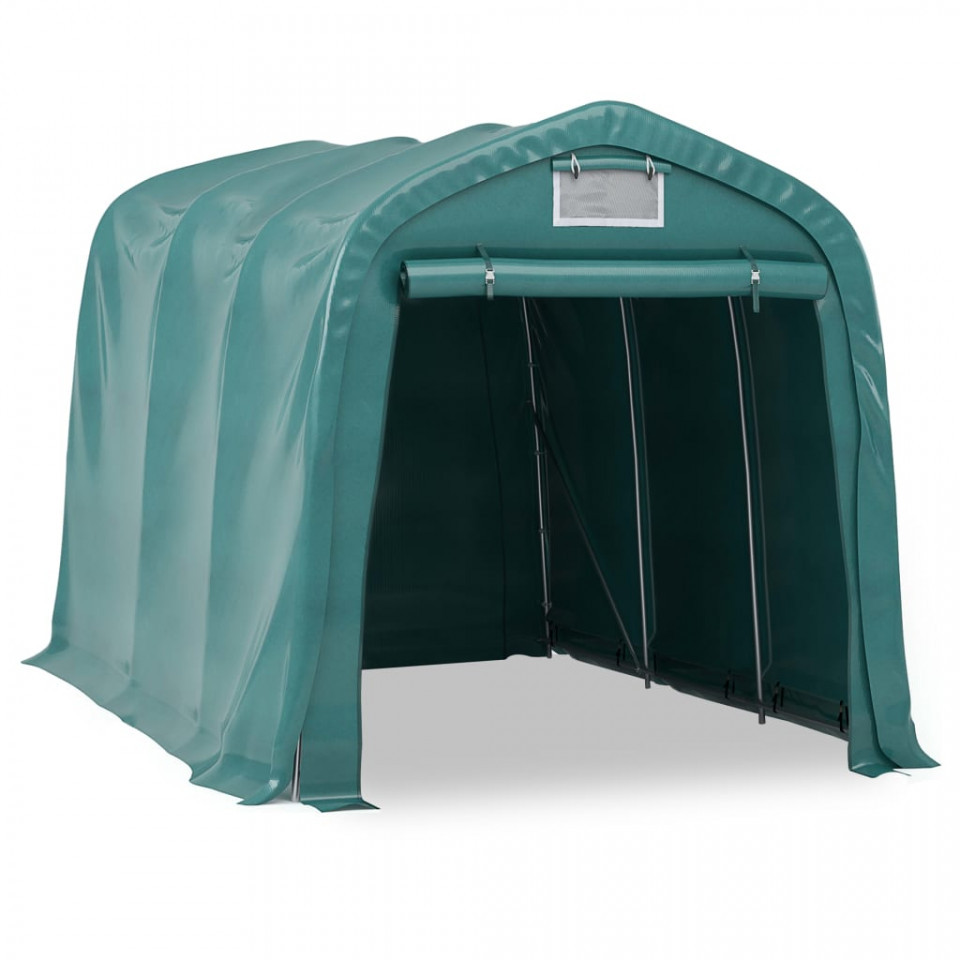 Cort de garaj, verde, 2,4 x 3,6 m, PVC -36