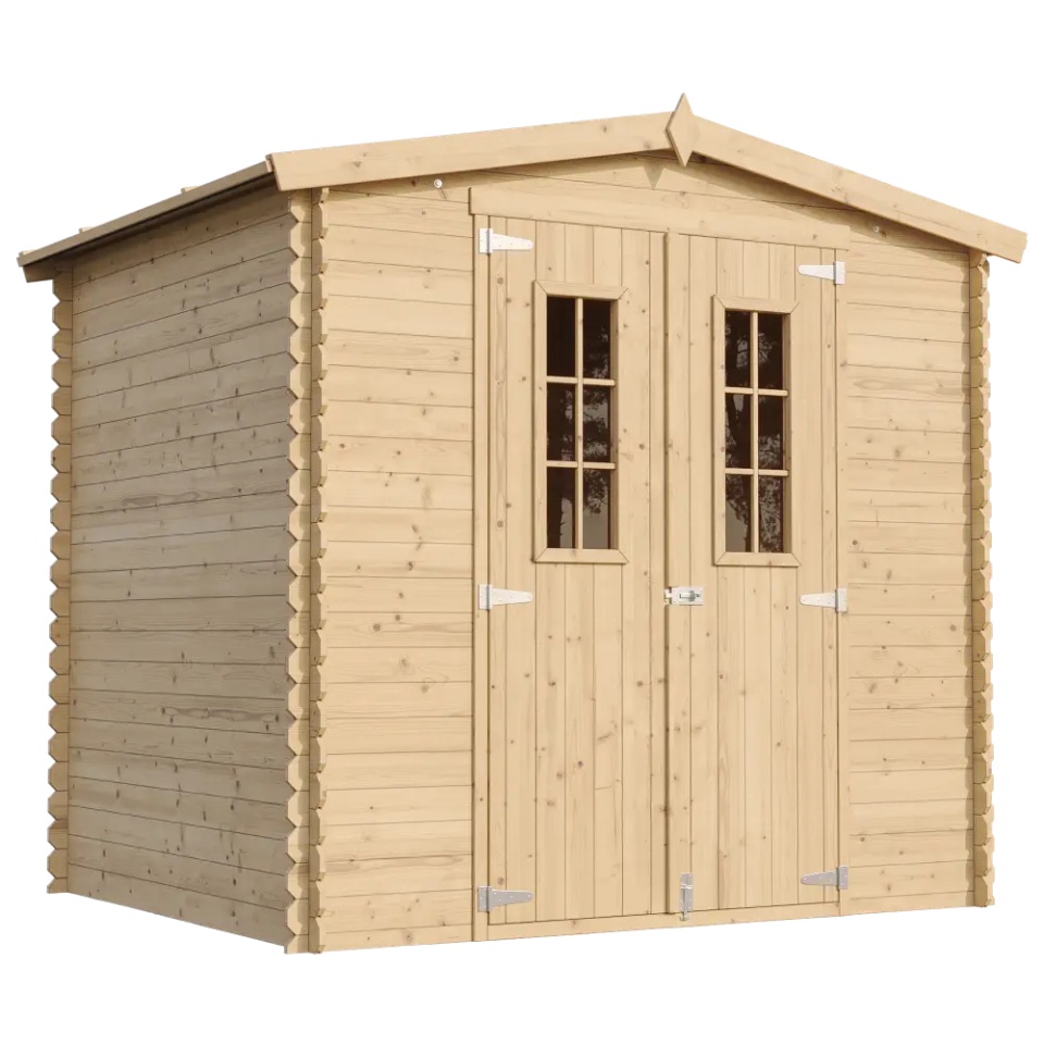 Magazin de gradina din lemn cu podea 8 x 7 ft / 4,33 m2 - TIMBELA M369C+M369G