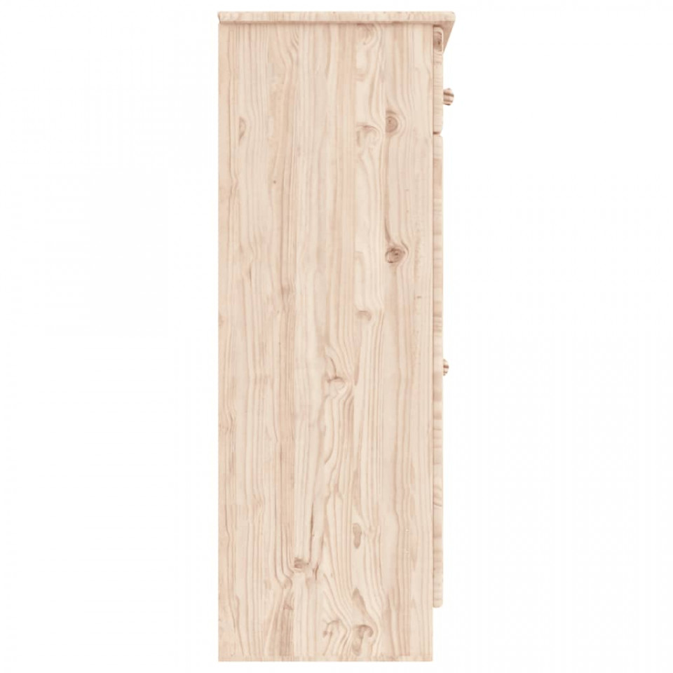 Noptieră ALTA, 77x35x96 cm, lemn masiv de pin