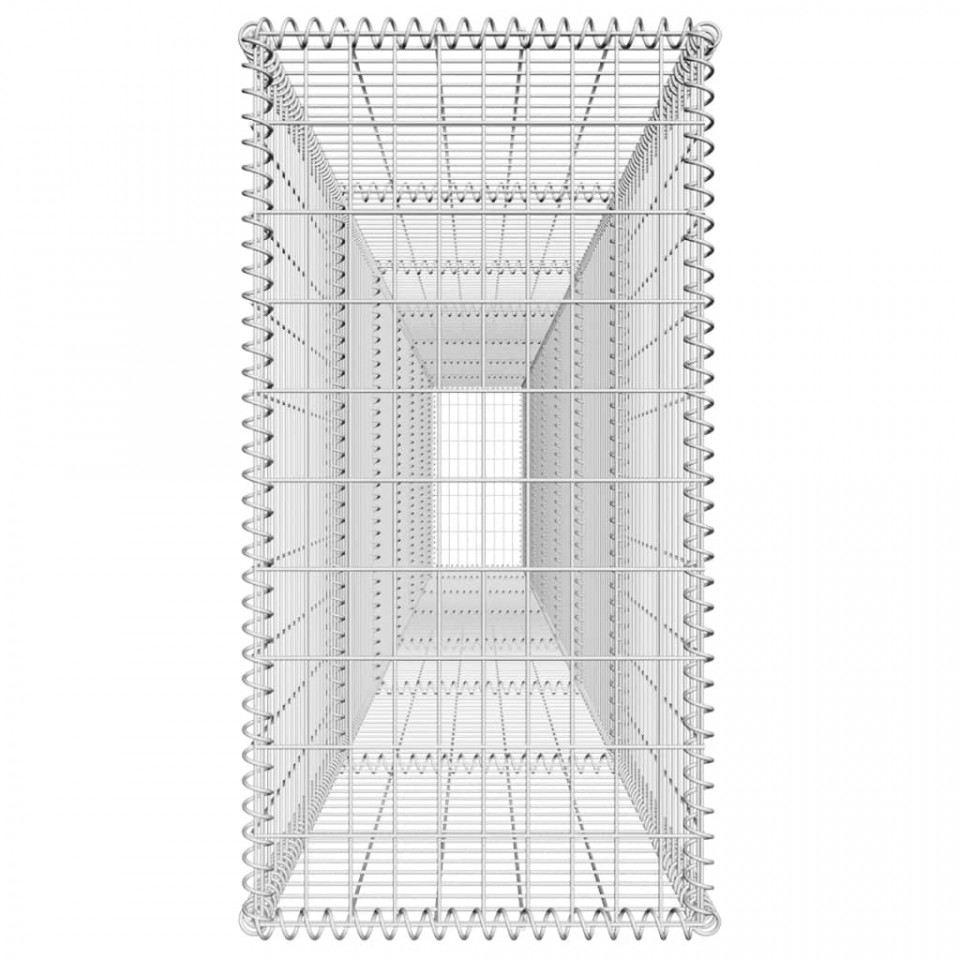 Perete gabion cu capac, 600 x 50 x 100 cm, oțel galvanizat