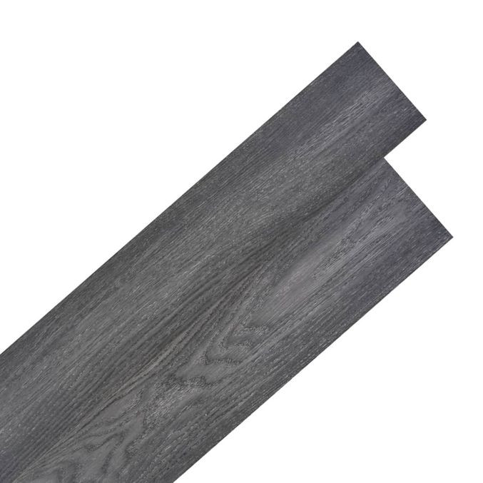 Plăci de pardoseală autoadezive, negru și alb 5,02 m², 2 mm PVC