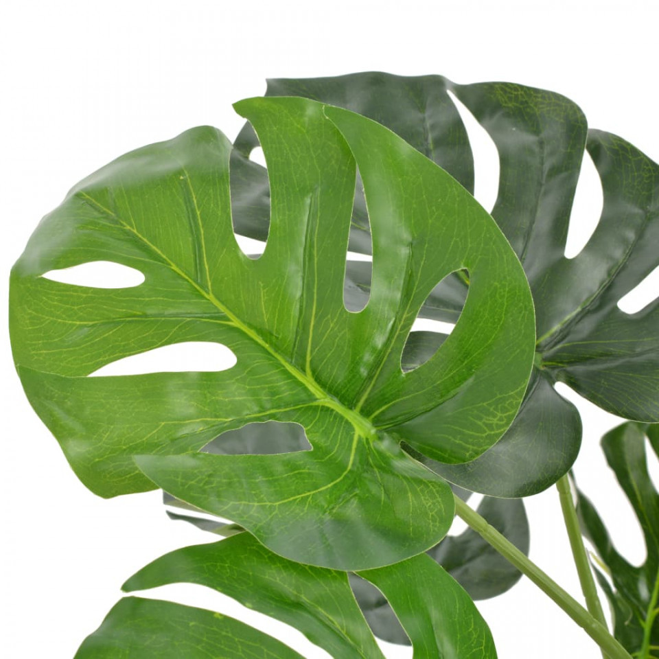 Plantă artificială Monstera cu ghiveci, verde, 100 cm