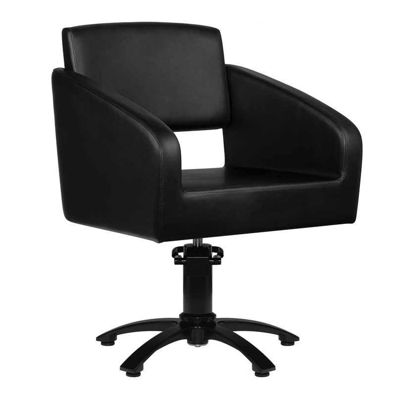 Scaun de frizer bergen negru Gabbiano