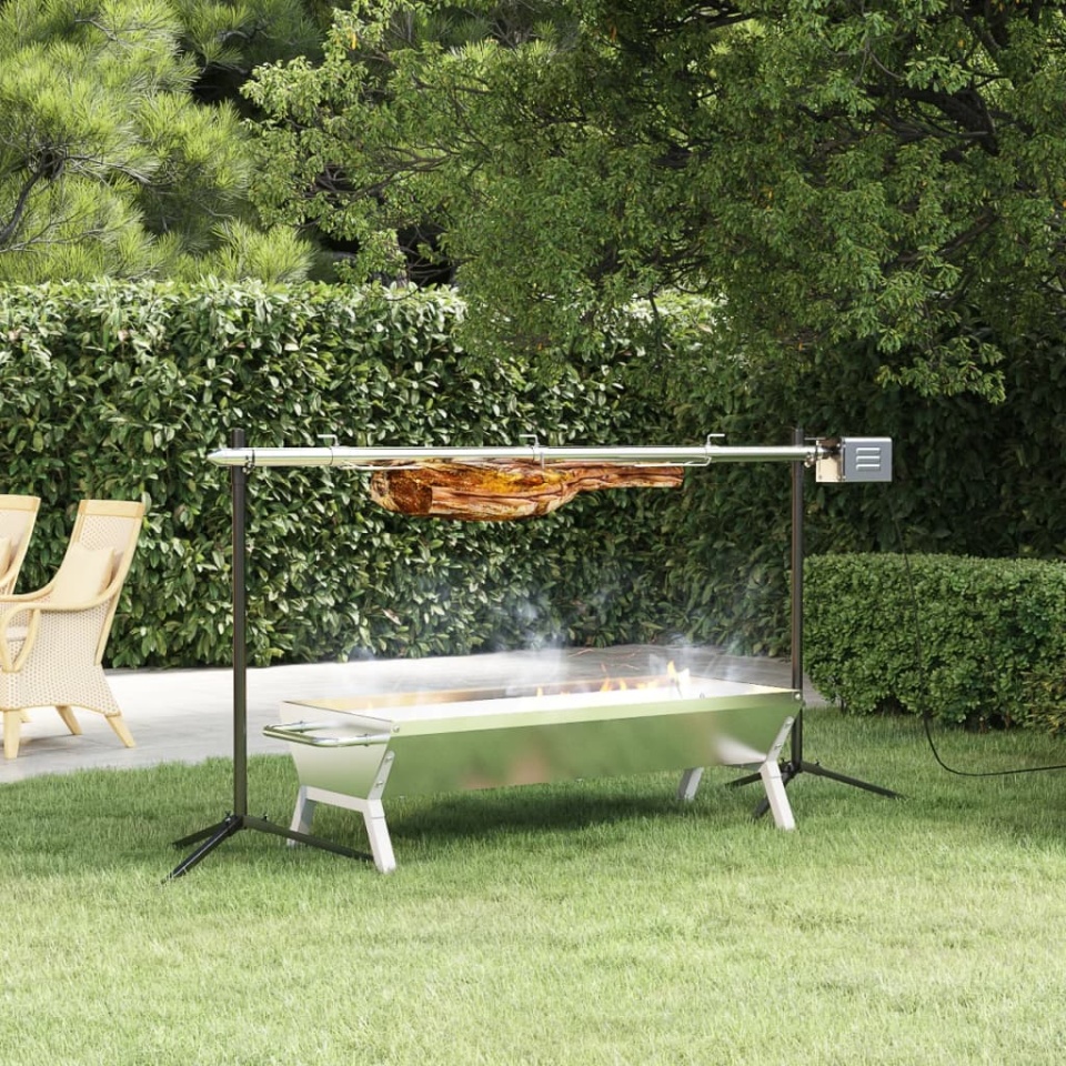 Set de grill automat și tavă, oțel inoxidabil