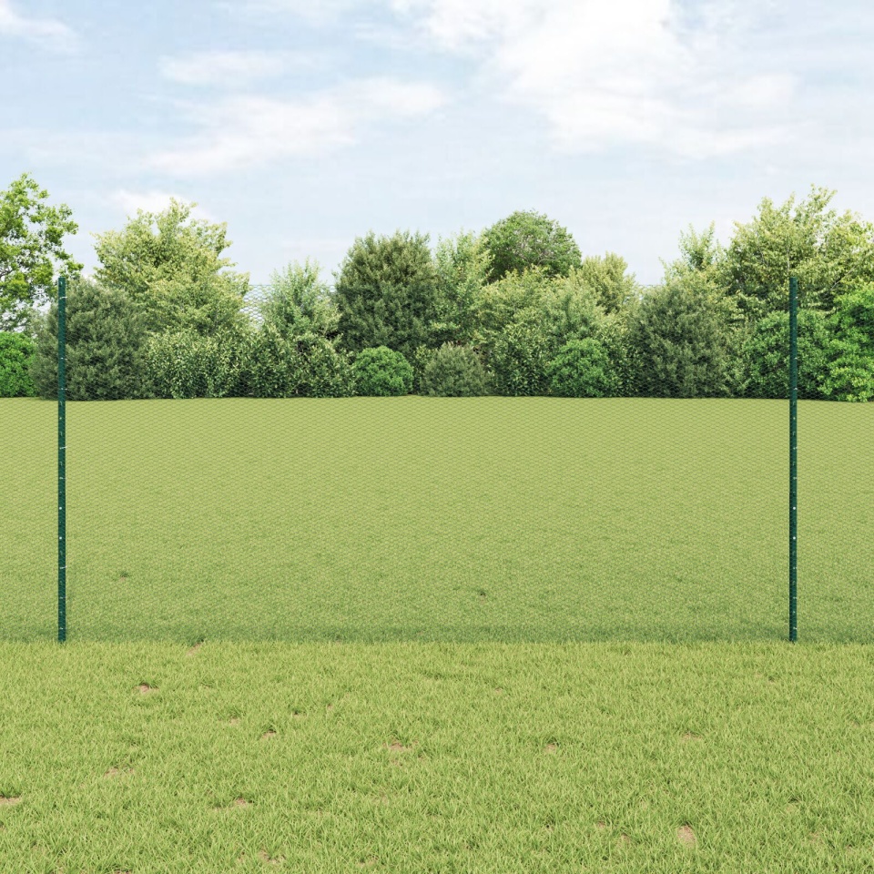 Set Gard Hexagonal Set de 2 Verde Metal 25 x 1.2 m Rezistent