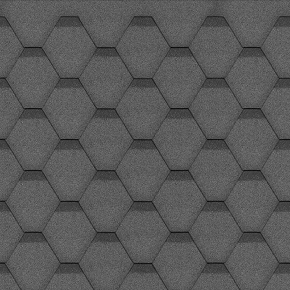 Sindrila bitum pentru acoperis Hexagonal Rock H101BLACK