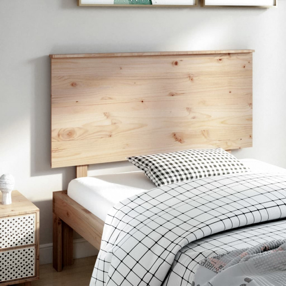 Tăblie de pat, 124x6x82,5 cm, lemn masiv de pin (si imagine noua