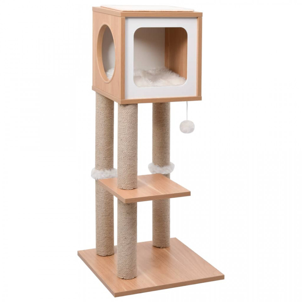 Ansamblu pentru pisici, covoraș din funie de sisal, 90 cm Casa Practica