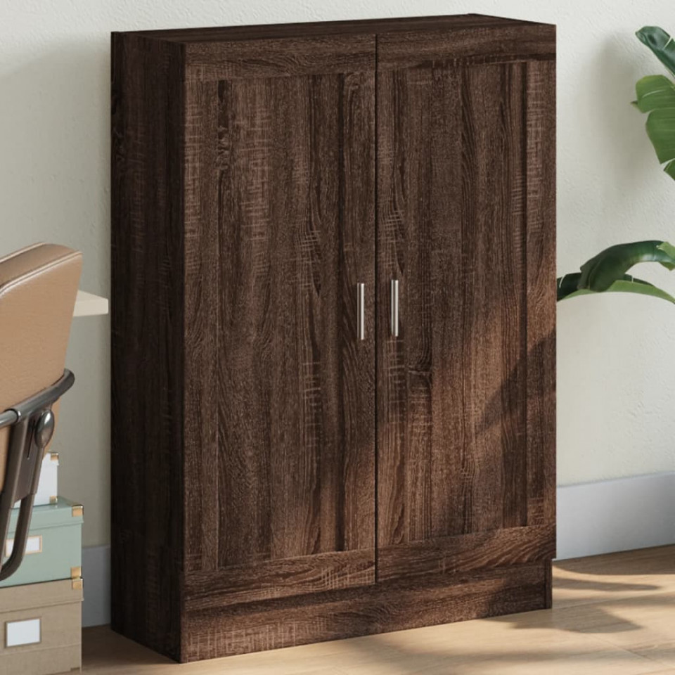 Bibliotecă, stejar maro, 82,5x30,5x115 cm, lemn prelucrat