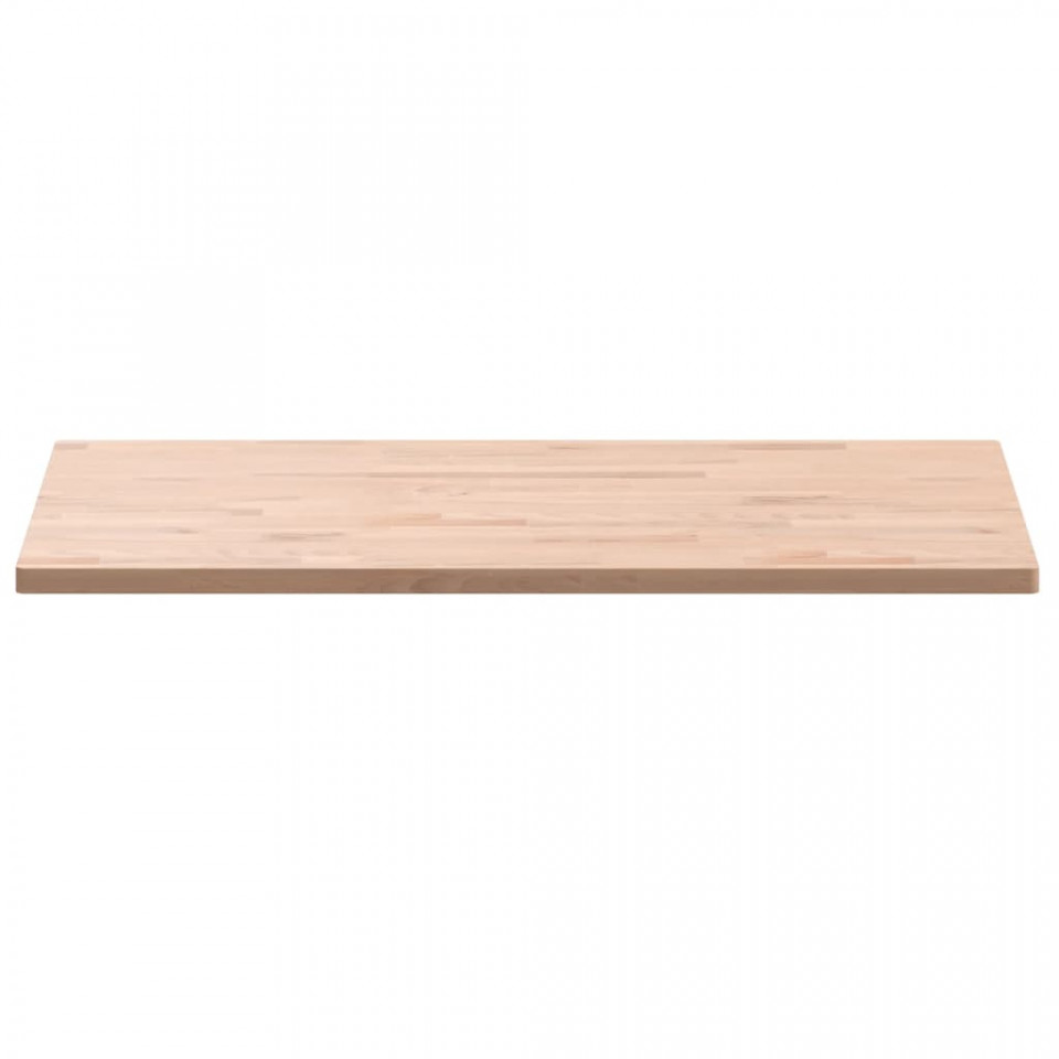 Blat de masă 100x60x2,5 cm dreptunghiular, lemn masiv de fag
