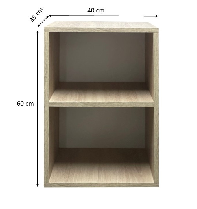 Corp Suspendat cu polita, 40x60x35 cm, Culoare Sonoma, Pal 18mm