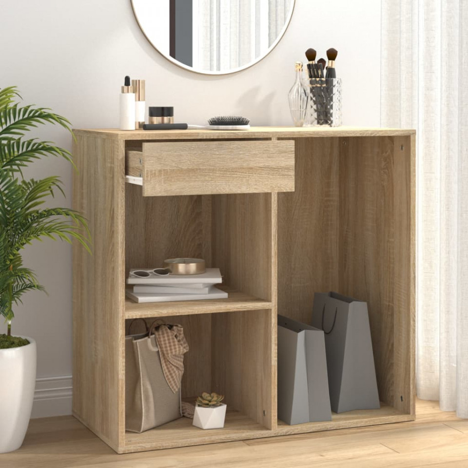 Dulap de cosmetice, stejar sonoma, 80x40x75 cm, lemn prelucrat