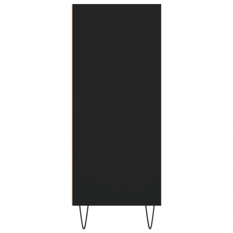 Dulap înalt, negru, 57x35x90 cm, lemn compozit