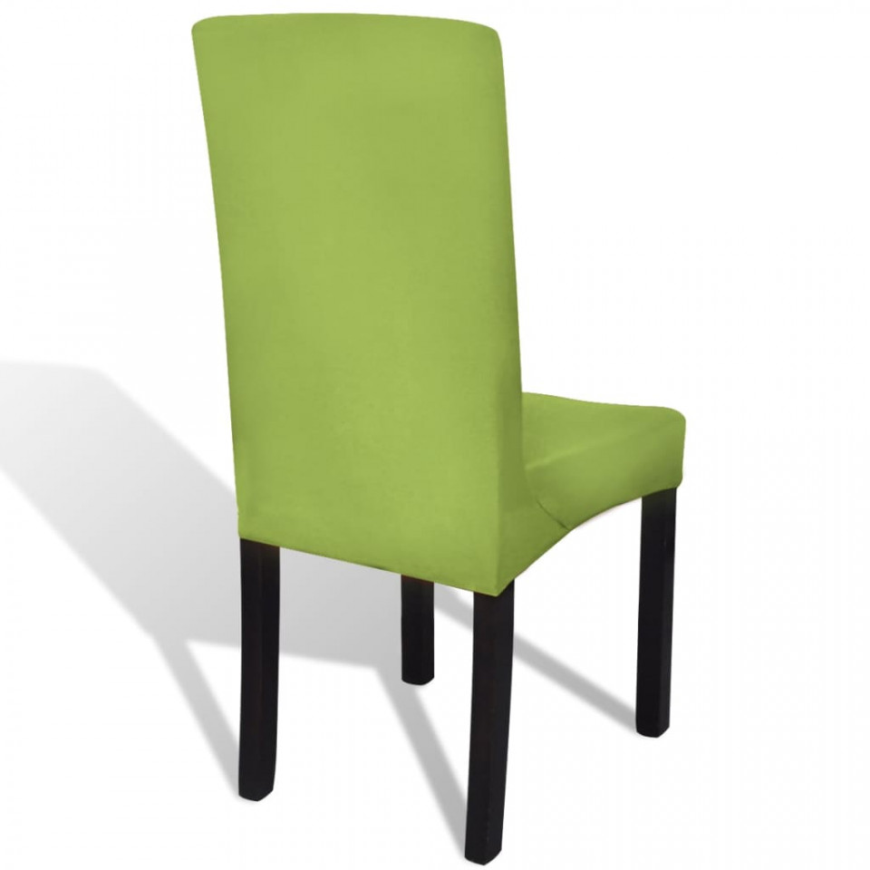 Huse de scaun elastice drepte, 4 buc., verde