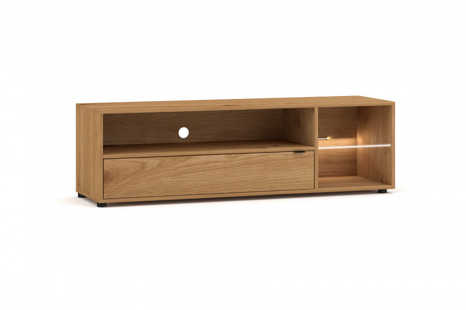 Let's rock tv stand + led oak artisan