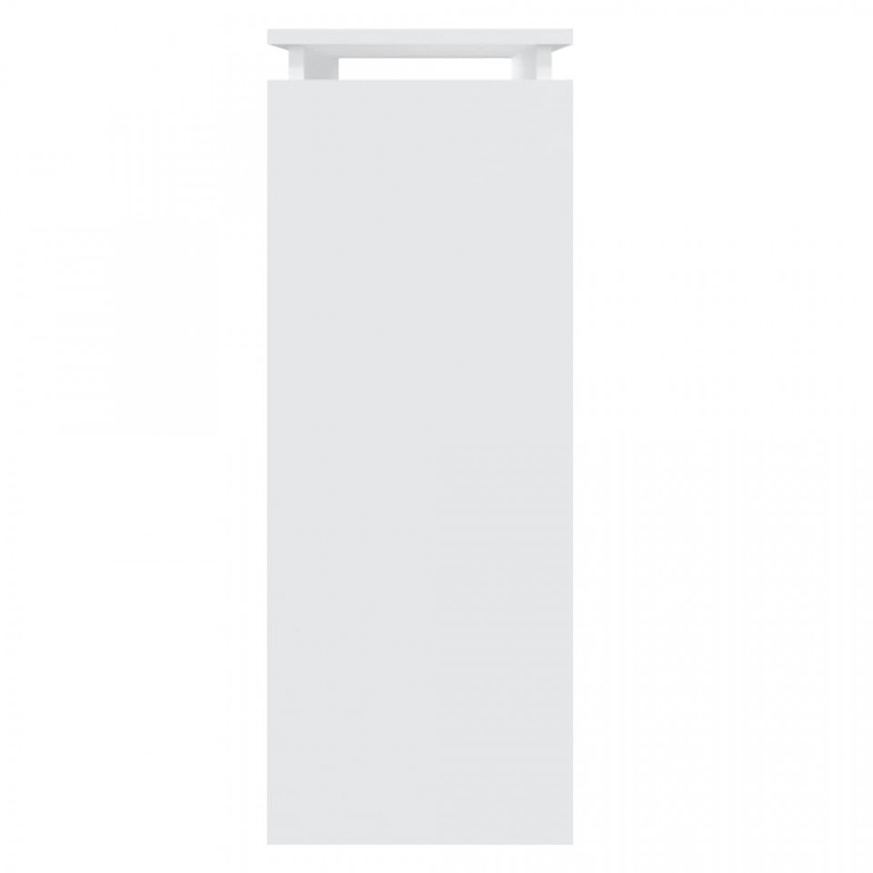 Masă consolă, alb, 80x30x80 cm, PAL