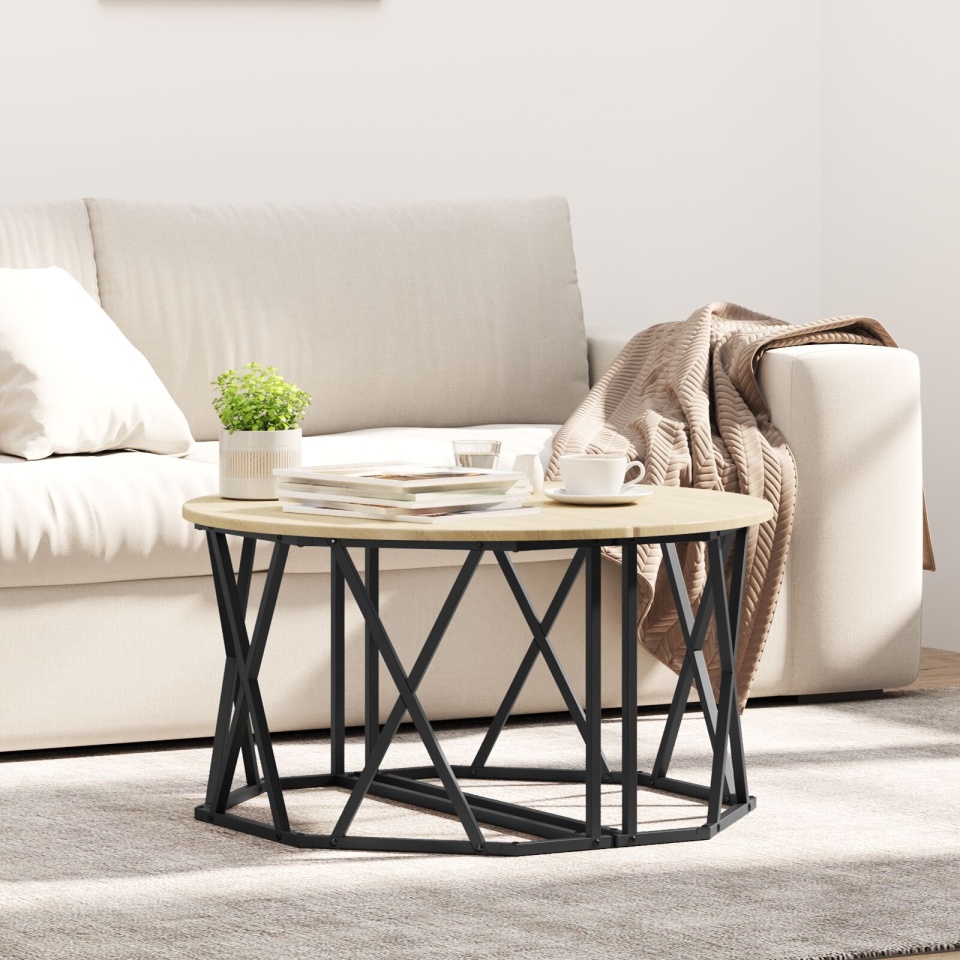 Masa de cafea Sonoma Oak 80x80x42 cm din lemn stratificat