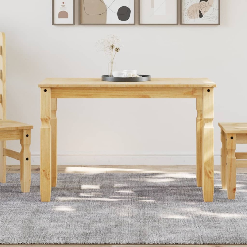 Masă de sufragerie Corona, 112x60x75 cm, lemn masiv de pin