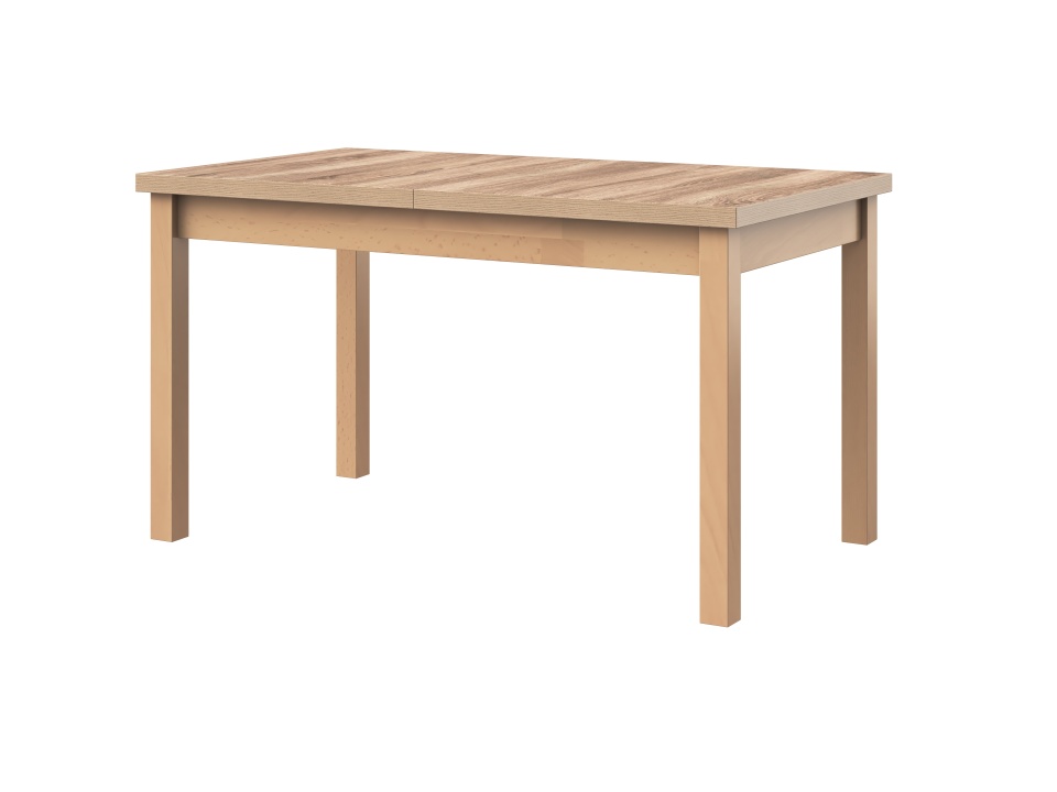 Masa extensibila 140-180x80 cm mb-21 modena1, sonoma, lemn masiv de fag si pal