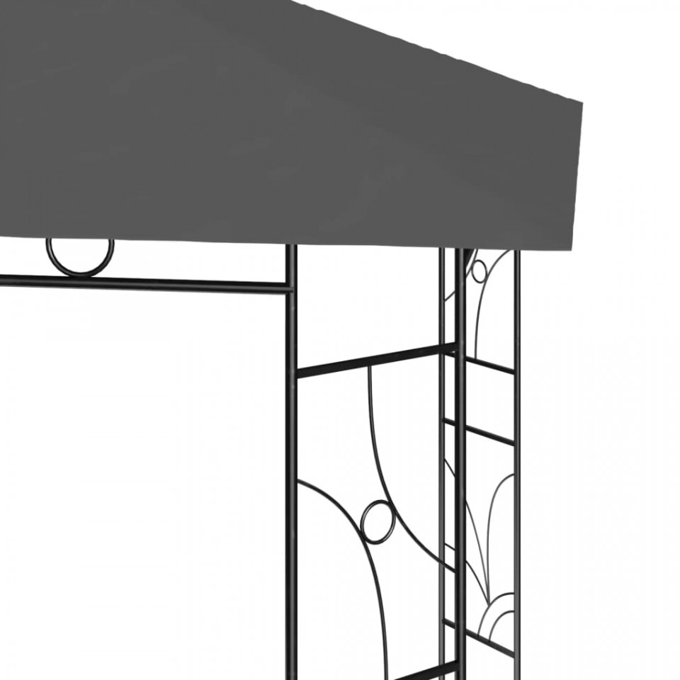 Pavilion, antracit, 4x3x2,7 m, 160 g/m²