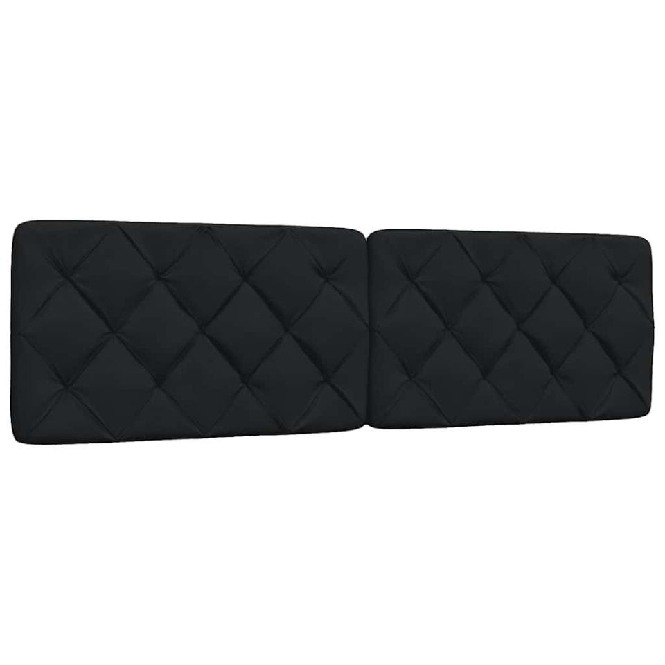 Pernă pentru tăblie de pat, negru, 180 cm, material textil