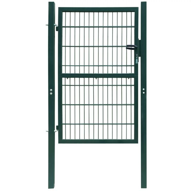 Poartă 2D pentru gard (simplă) 106 x 190 cm, verde 106