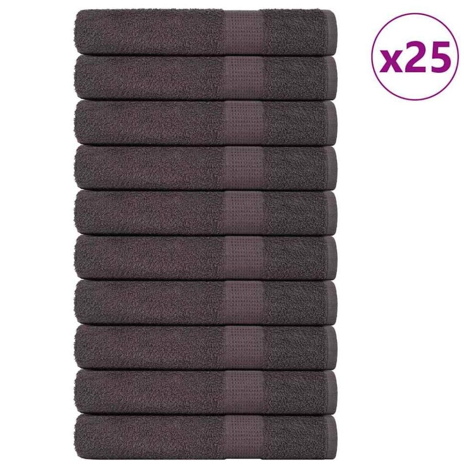Prosoape pentru saună 25 buc Antracit 360 g/m² 100% bumbac