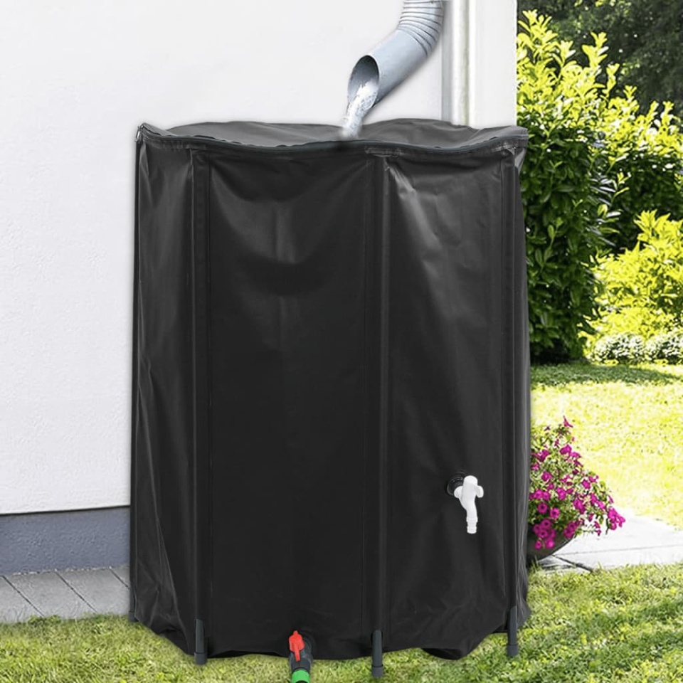 Rezervor de apă cu robinet, pliabil, 750 L, PVC