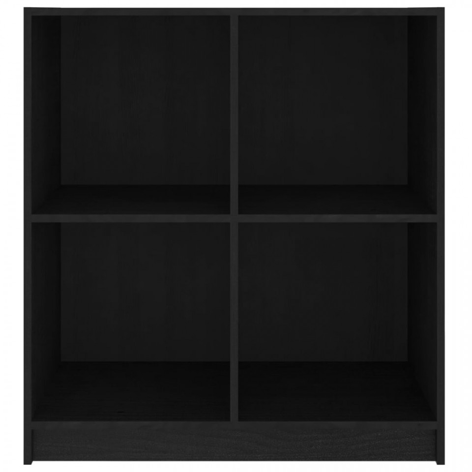 Servantă, negru, 70x33x76 cm, lemn de pin
