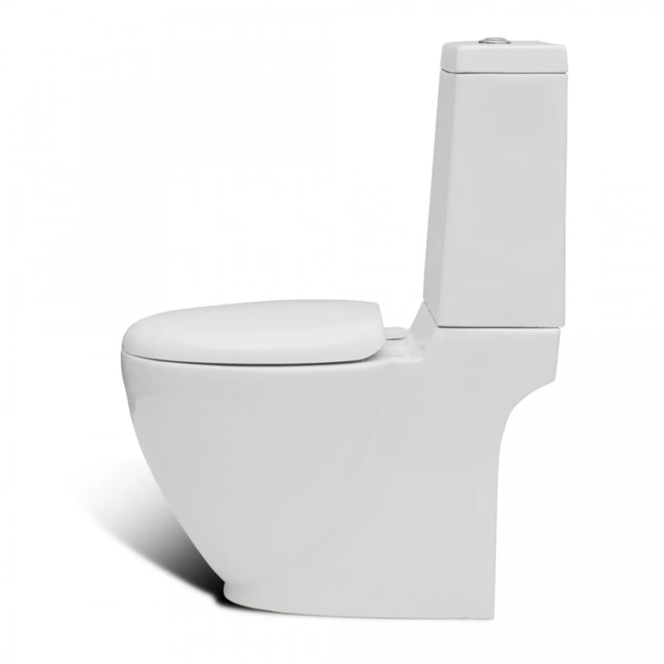 Set de toaletă & bideu, alb, ceramică