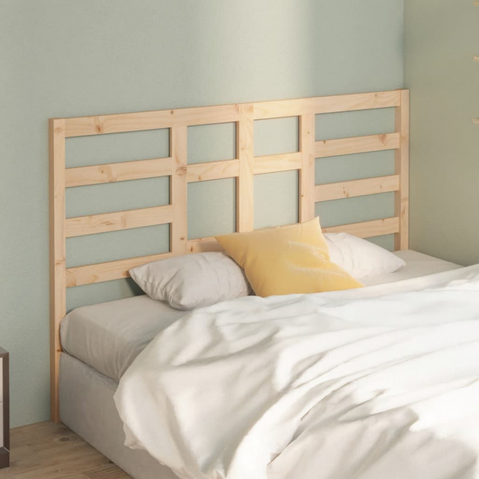 Tăblie de pat, 126x4x104 cm, lemn masiv de pin (si imagine noua